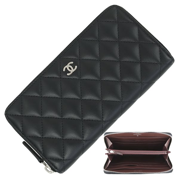 ☆大人気【CHANEL】 クラシックロングウォレット Used CHANEL シャネル 長財布 クラシック ロング ウォレット