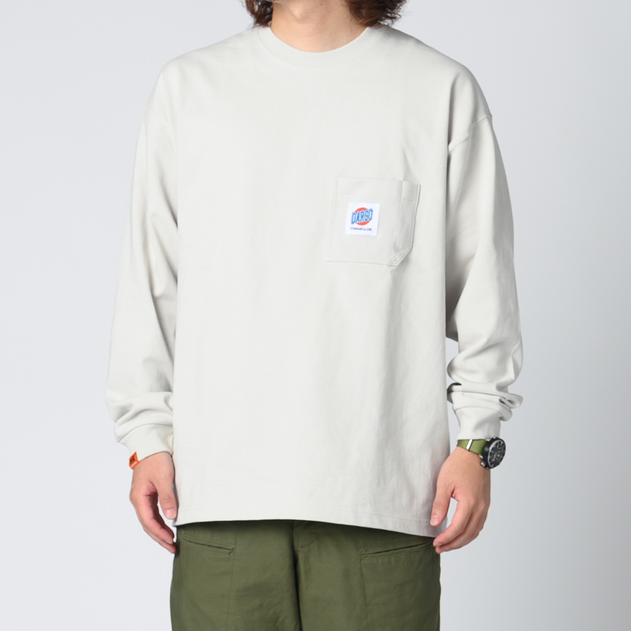 【DARGO】"9onz MAX WEIGHT" Working Pocket Long T-shirt（3color）