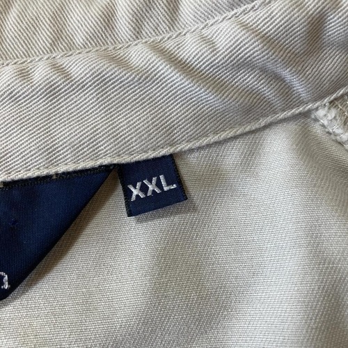 90-00s Polo by Ralph Lauren ホワイトホワイト スイングトップ 無地 ドミニカ共和国製 XXL jacket 詳細写真10