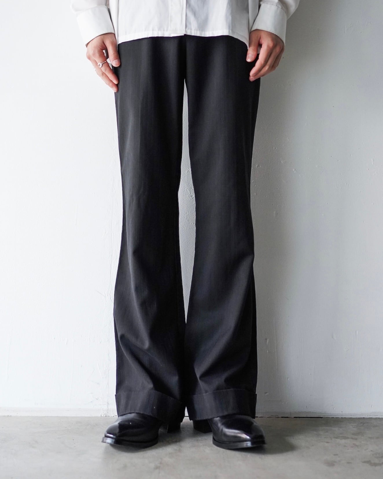 【期間限定セール】 HYPE kyoto wide flared slacks Hype