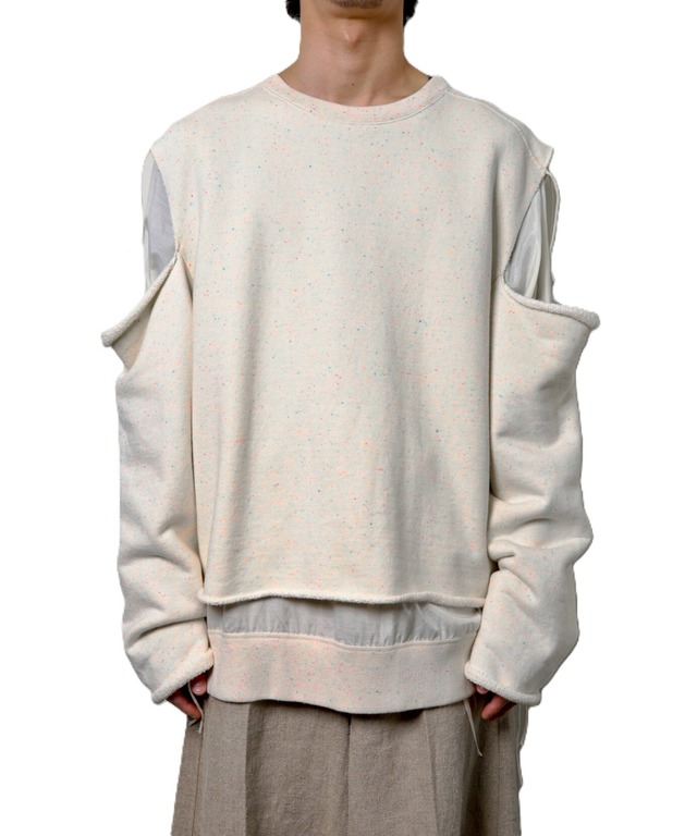 Midorikawa / MID24SS-CU-06 CREW NECK NEP AT SHIRTS (IVORY)