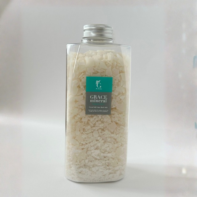 GRACE mineral バスソルト 520g｜マグネシウムを含む天然ミネラル・無香料・追い焚き対応