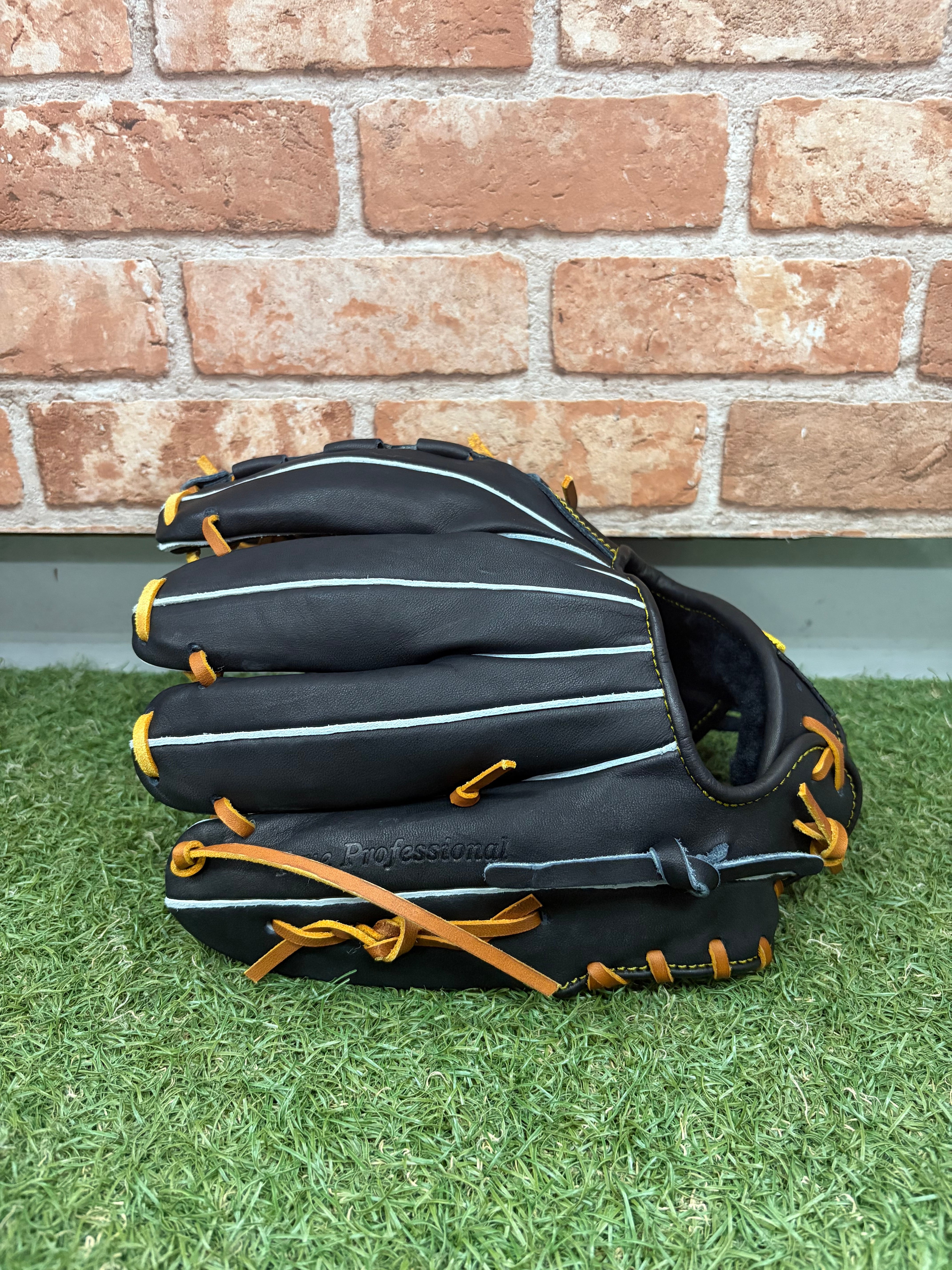 久保田スラッガー 軟式内野手用グラブ KSN-L7S ブラック×タン 型付け済