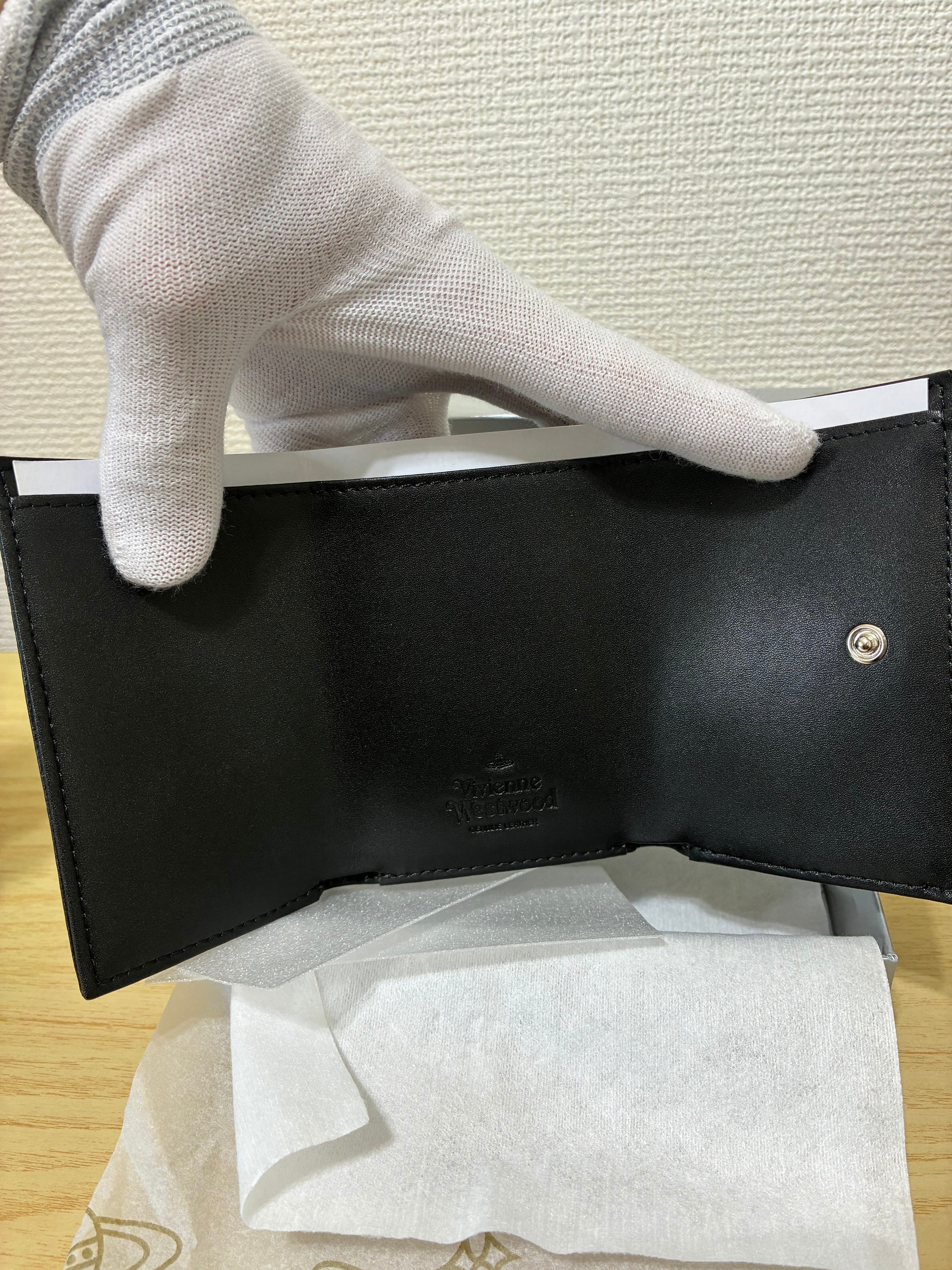 Vivienne Westwood ヴィヴィアンウエストウッド 三つ折り財布 ブラック