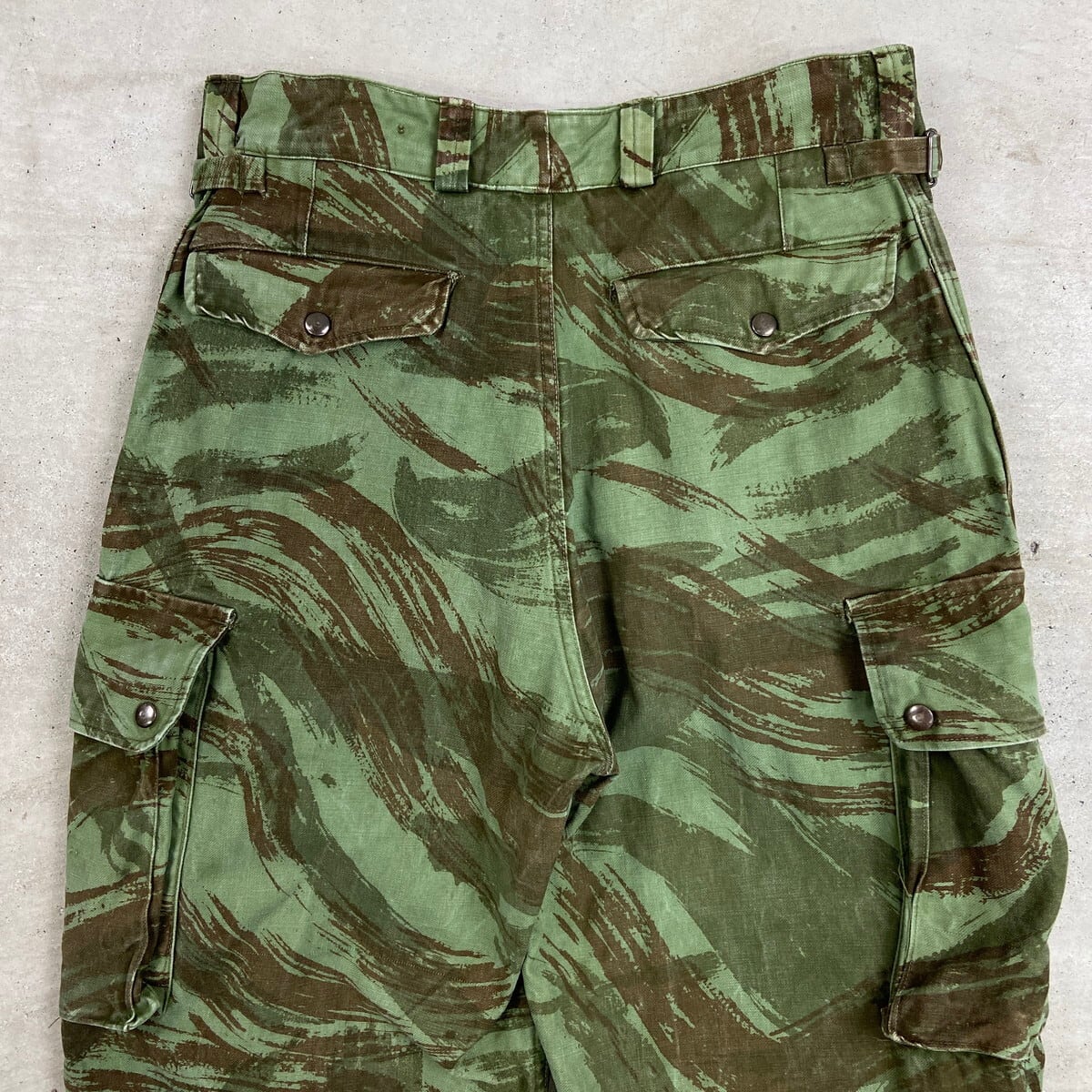60年代 ポルトガル軍 リザードカモ パラトルーパーパンツ メンズW32