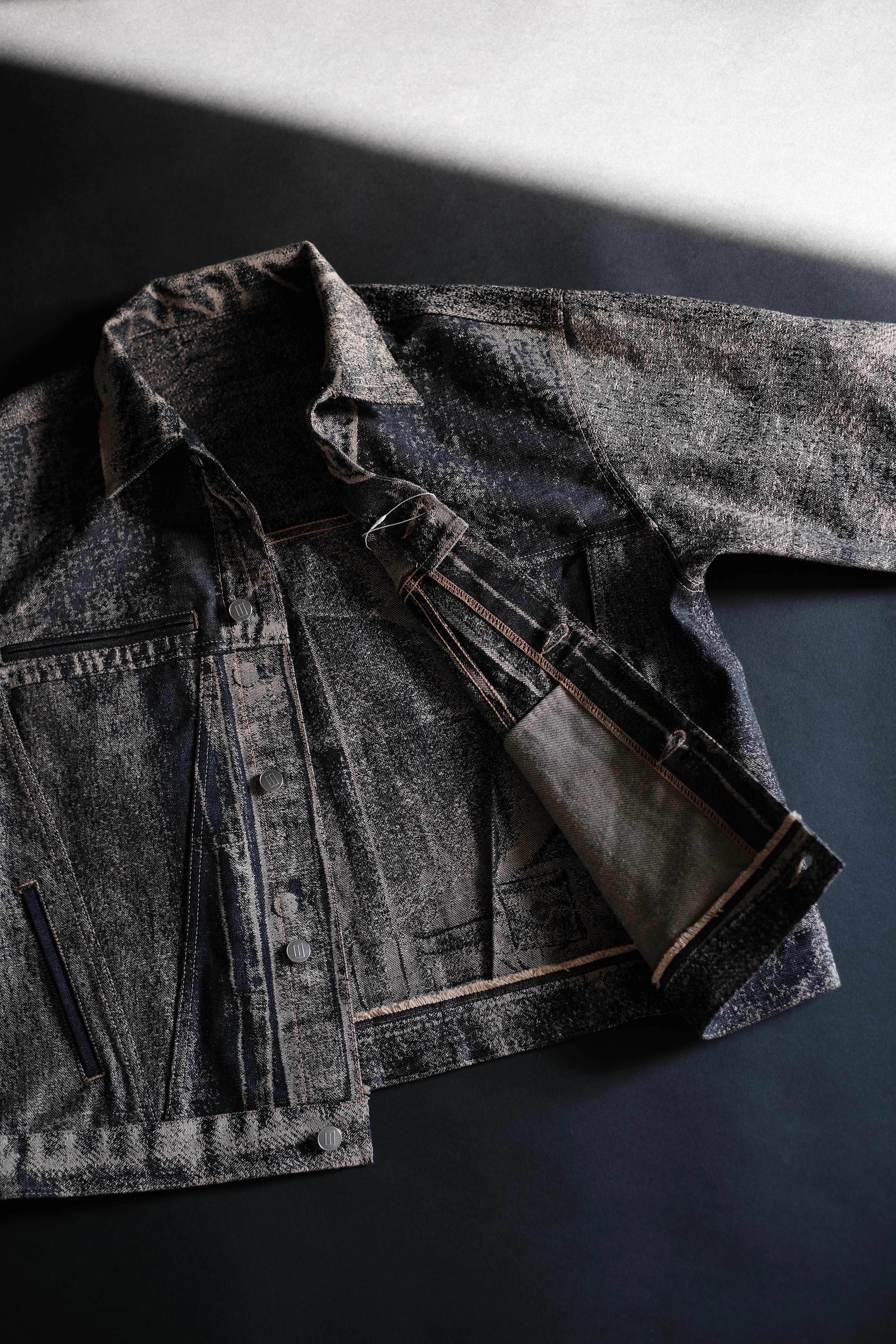 DAISUKE TANABE / x-ray jacuard denim jacket | LIVING