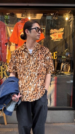 Dlan / Leopard shirt S/S / レオパードシャツ / 豹柄