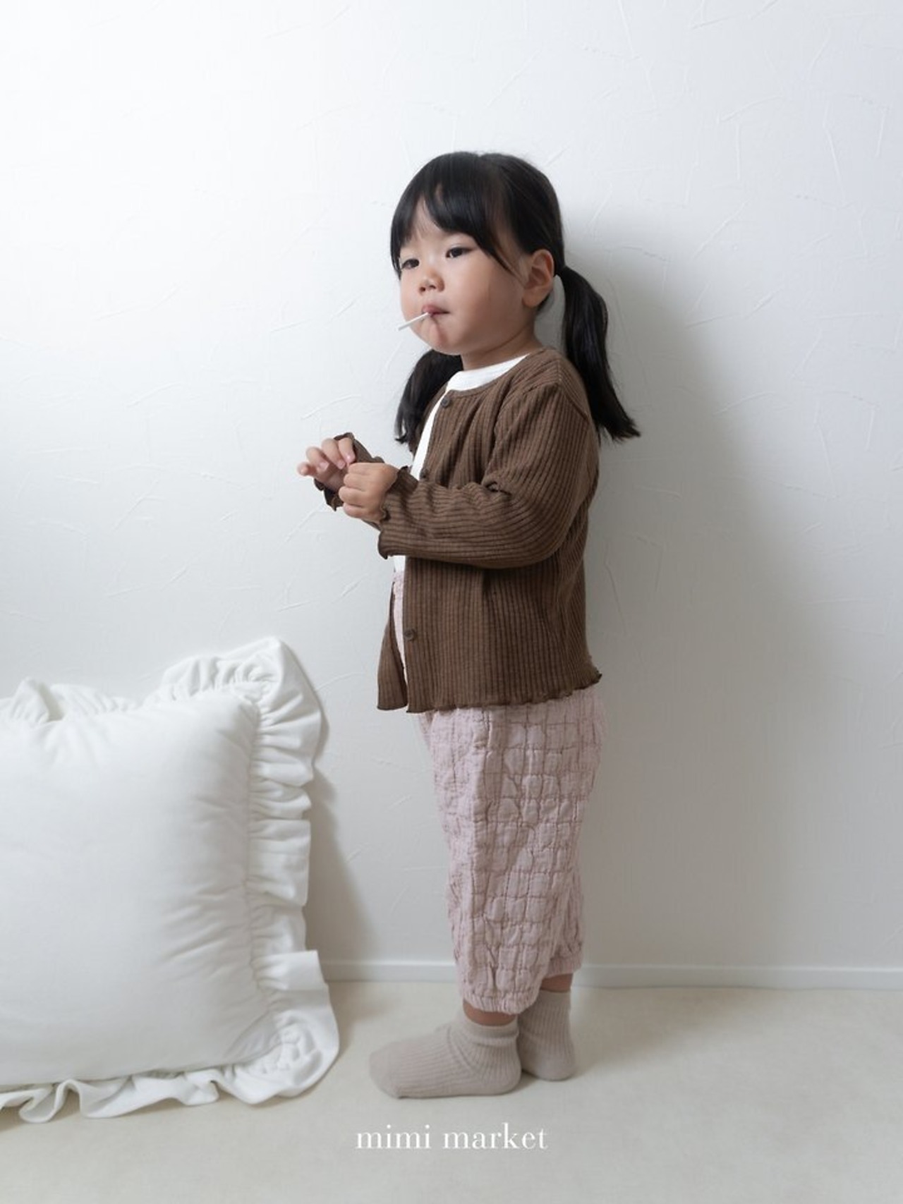 韓国子供服 / mimimarket / 26Autumn / リズリブカーディガン / 秋服 *S~L *