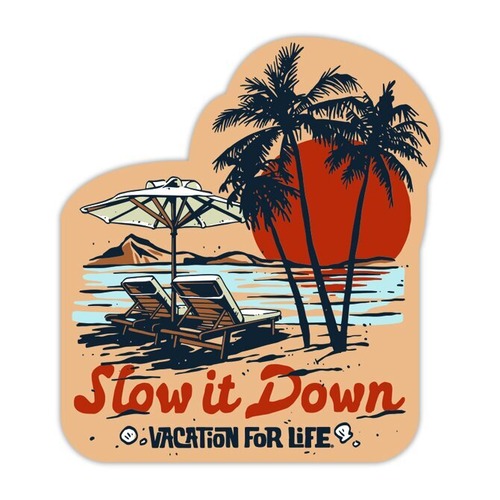 USA VFL STICKER CARD  ステッカー SLOW IT DOWN STICKER