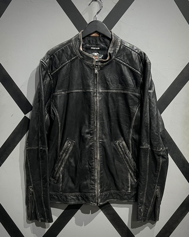 【X VINTAGE】 “Harley-Davidson” Good Aging Single Riders Jacket
