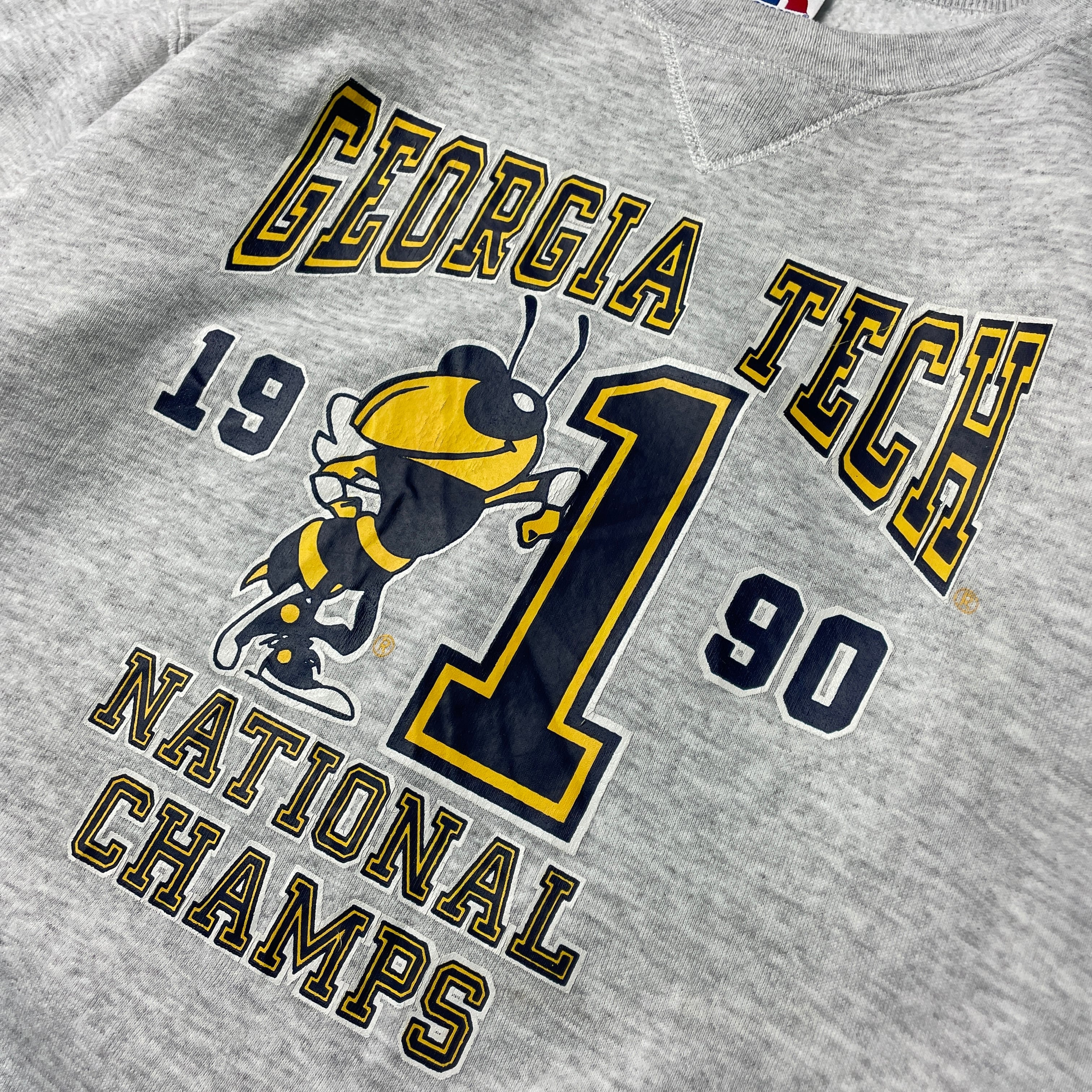 90s アメリカ古着 ジョージア工科大学 NCAA 刺繍 スウェット