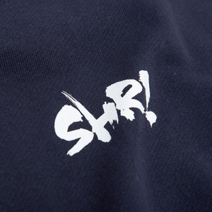 SHR! LOGO CREWNECK SWEATSHIRT (NAVY/WHITE) | 裏パイルスウェットシャツ(ネイビー/ホワイト)