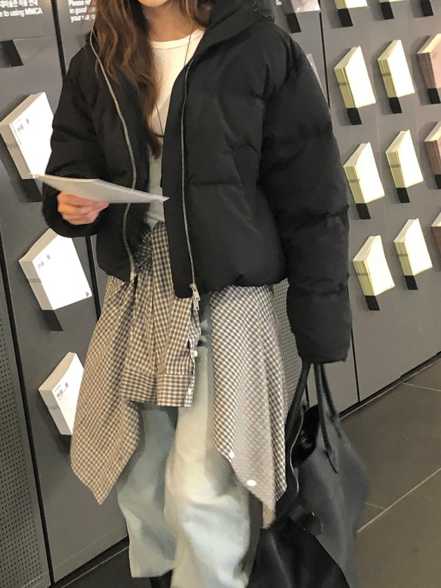 (verveine) noah hooded duck down padding/ 3color