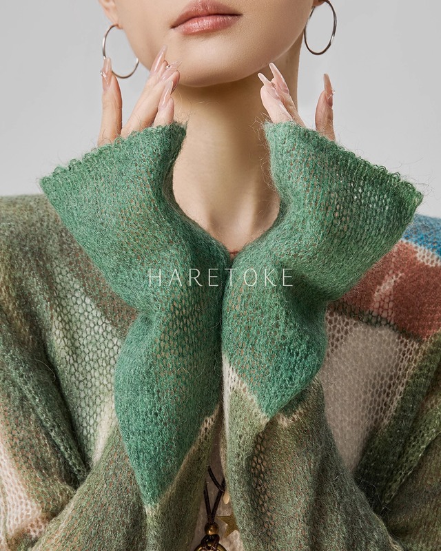 アートプリント モヘアライクニット KN481025