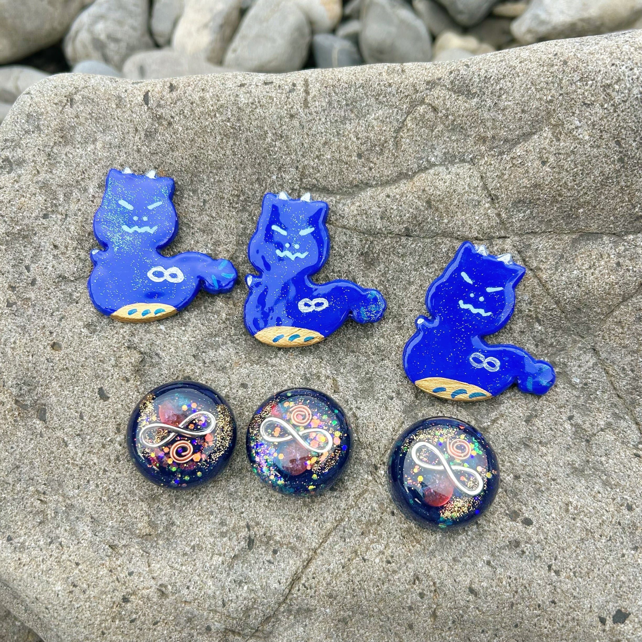 青龍さま*お守りオルゴナイトセット(四万十川)