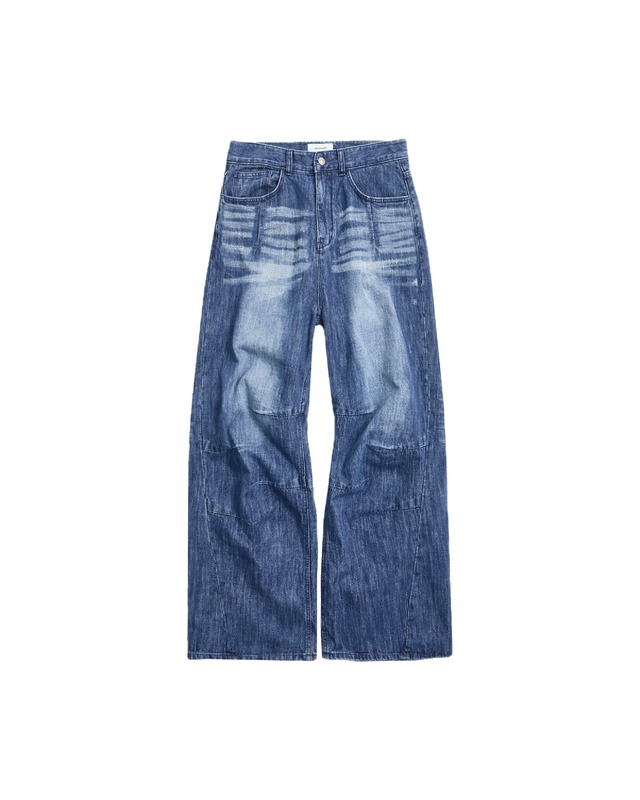 [999HUMANITY] ADVENTURE PLEATS DENIM PANT (VINTAGE BLUE) 正規品  韓国 ブランド 韓国ファッション 韓国代行 999 ヒューマニティ HUMANITY 日本 店舗