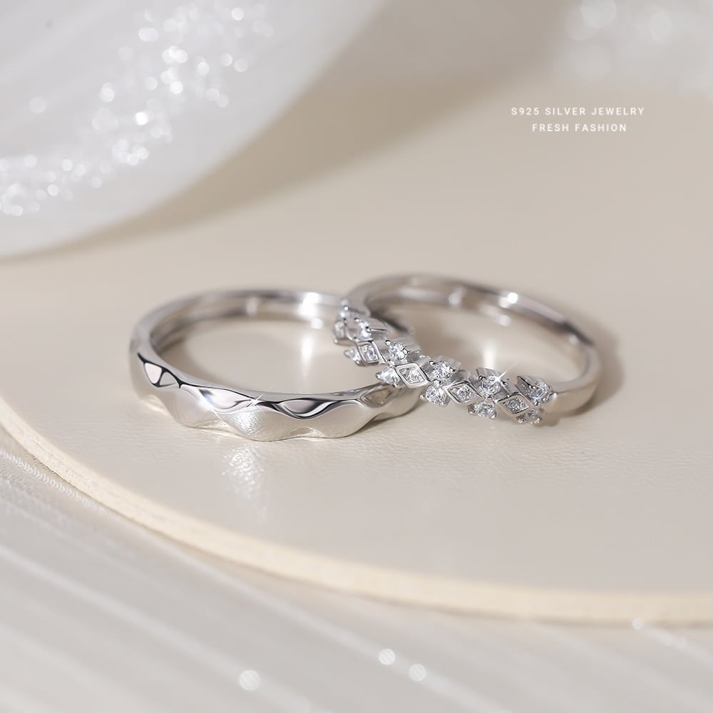 シルバー925 ヌードカップル リング ペアリング フェザーシルバー925ペアリング シンプル シルバー925 細身