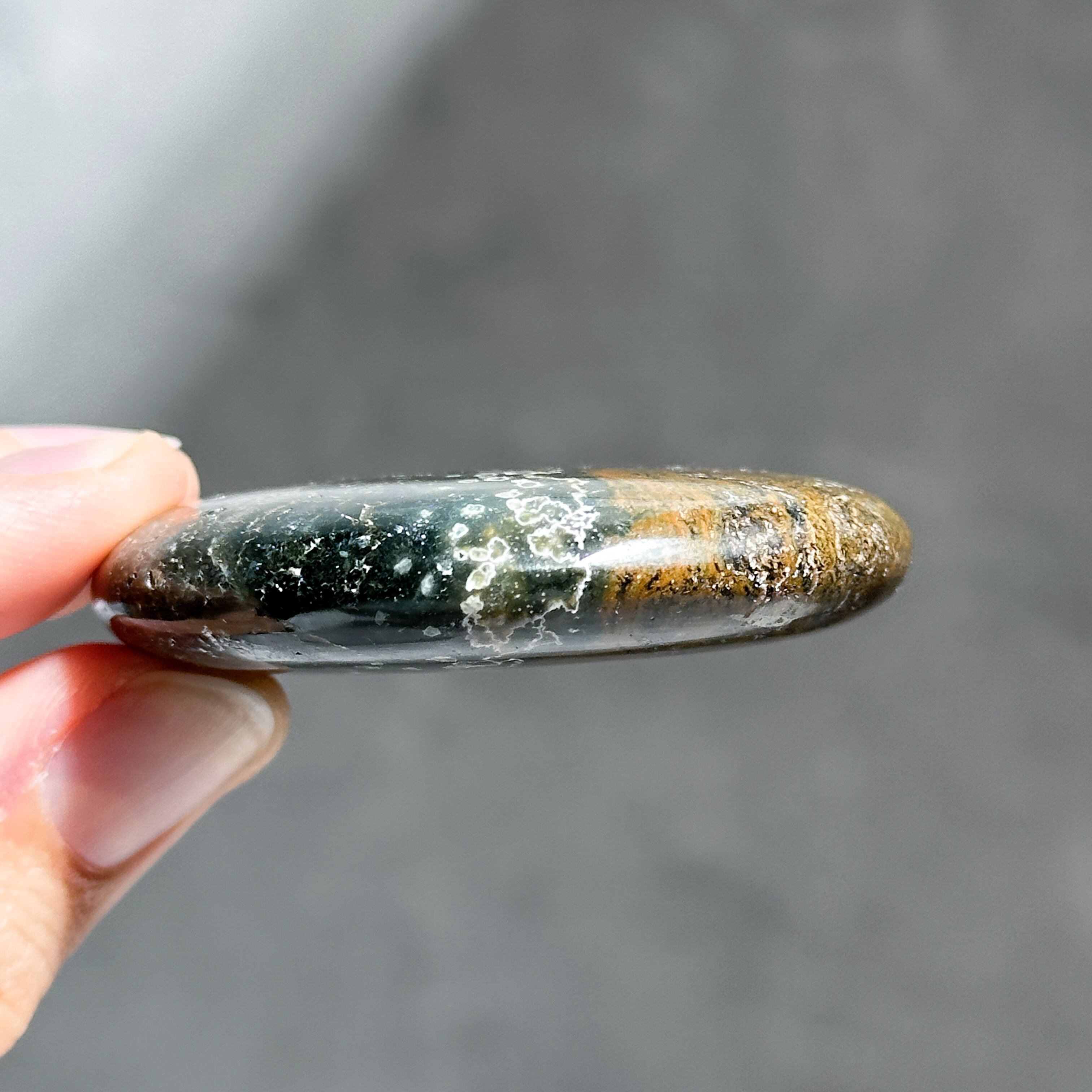 オーシャンジャスパー パームストーン45◇ Ocean Jasper ◇天然石