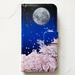 夜桜 手帳型 iPhoneケース スマホケース 全機種対応