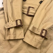 UNITED ARROWS A DAY IN THE LIFE ユナイテッドアローズ 裏ストライプ ベルト付き トレンチコート 38/ベージュ レディース