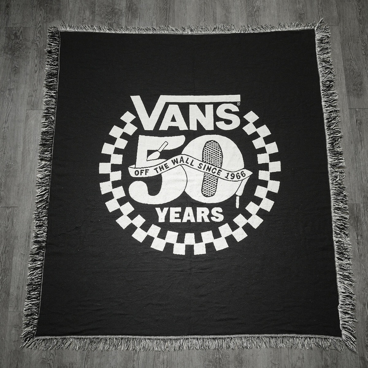 ヴィンテージラグ VANS ヴァンズ 50周年記念 ラグ OFF THE WALL SINCE 