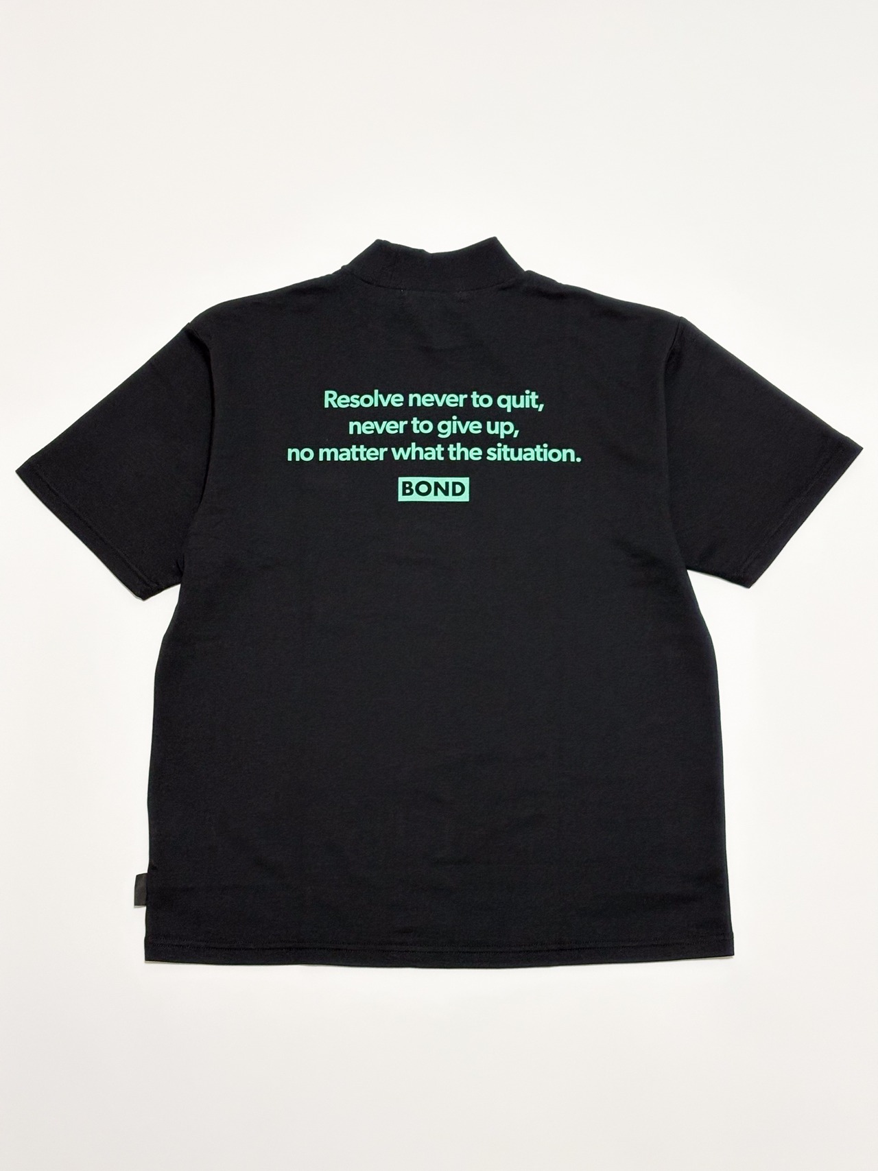 SMALL BOX S/S MOCK NECK BLACK