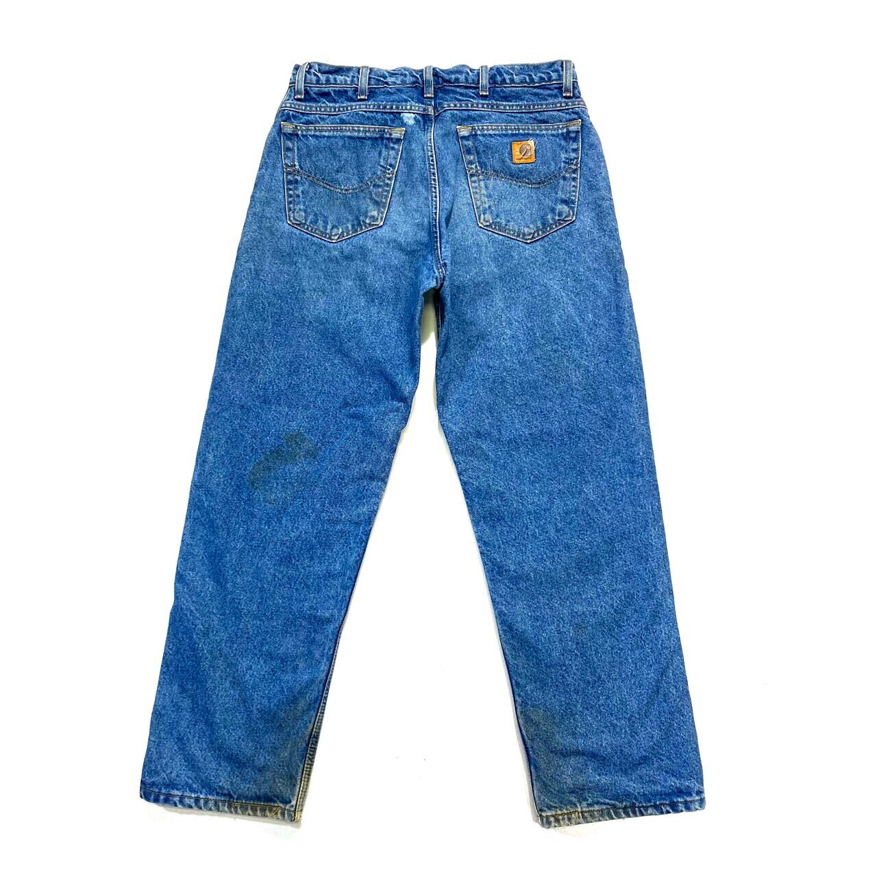 90年代 USA製 Carhartt カーハート デニムパンツ ワークパンツ 裏地 ...