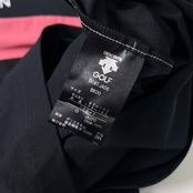 DESCENTE GOLF デサントゴルフ 半袖 ポロシャツ O/ブラック×ピンク メンズ