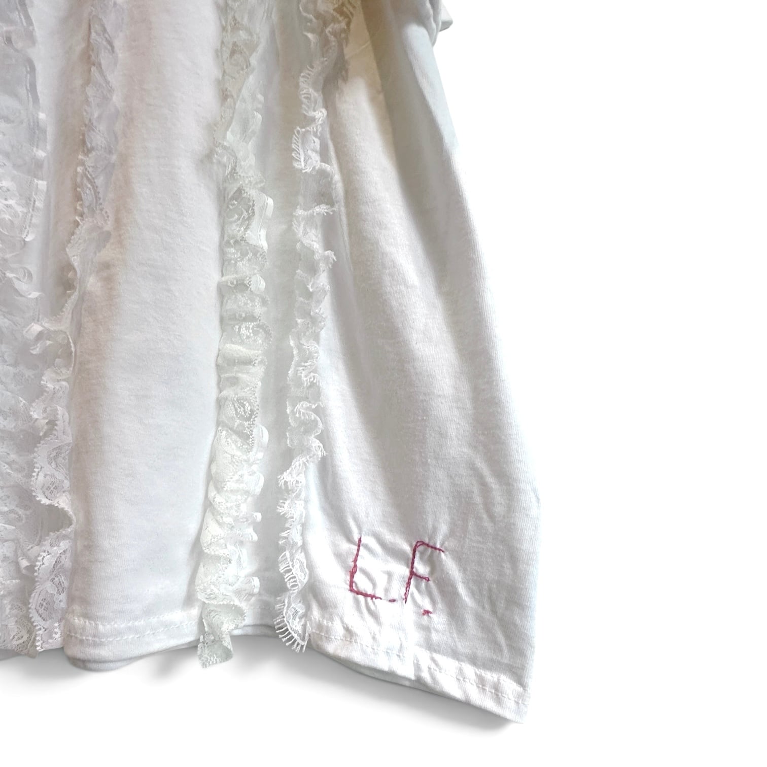 lessico familiare  [STRIPED RUFFLE TEE]