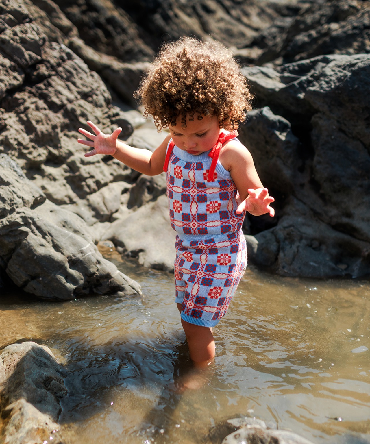 【即納】MABLI / Picnic Shorts - Cornflower