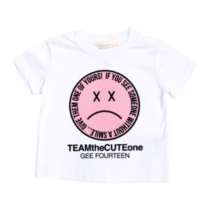 【TEAMtheCUTEone】 SMILE SADNESS Kids Tee