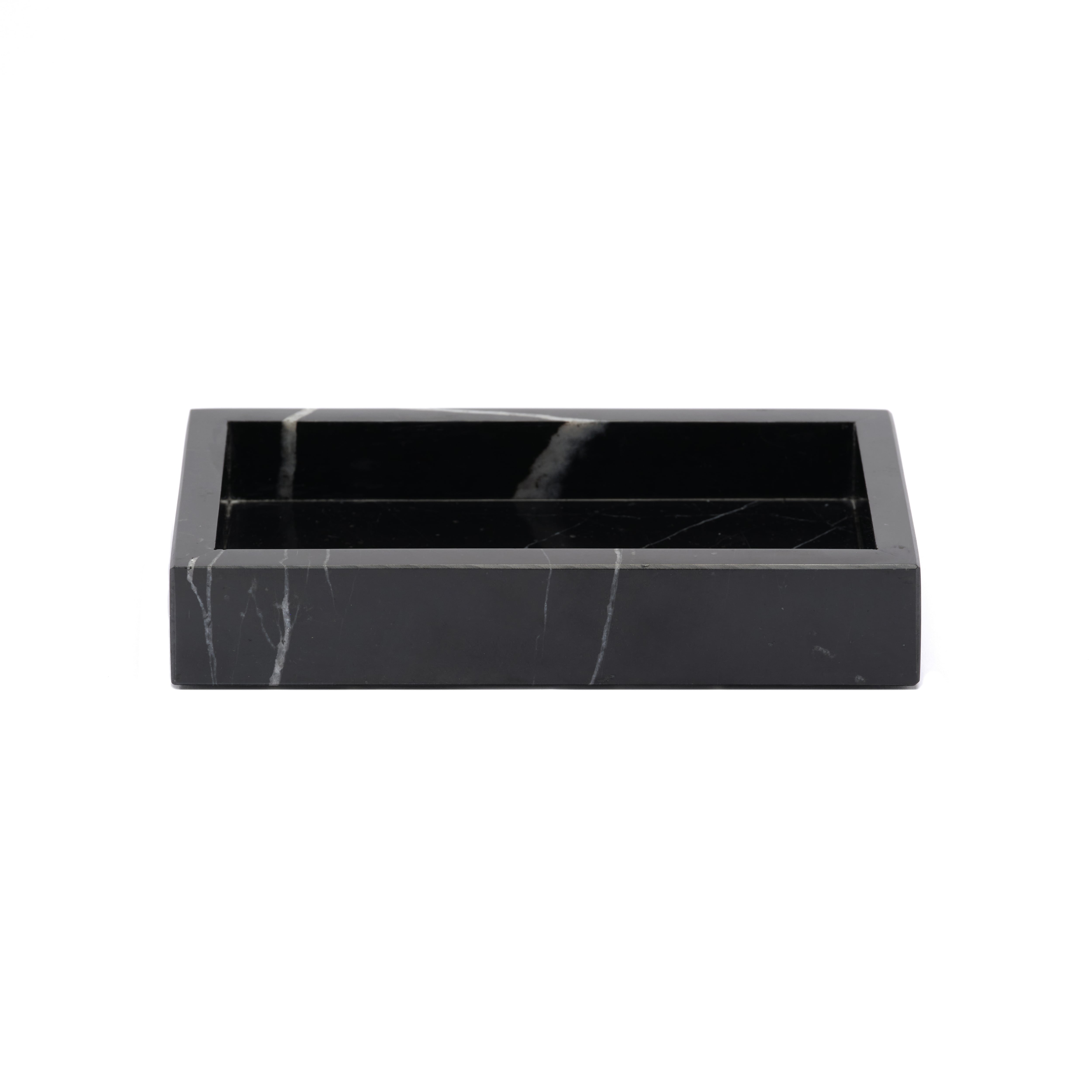 MARBLE TRAY - Nero marquina × Small | TOME HOME