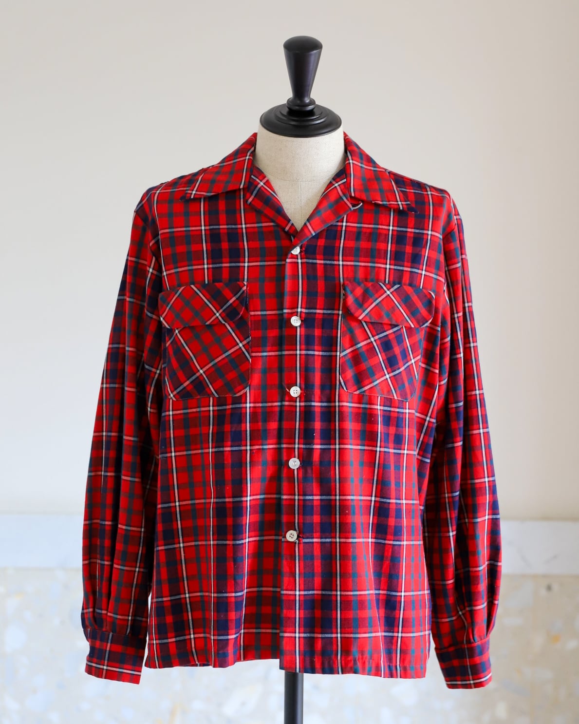 逸品】50s McGREGOR special Vintage Open Collar Shirts big size
