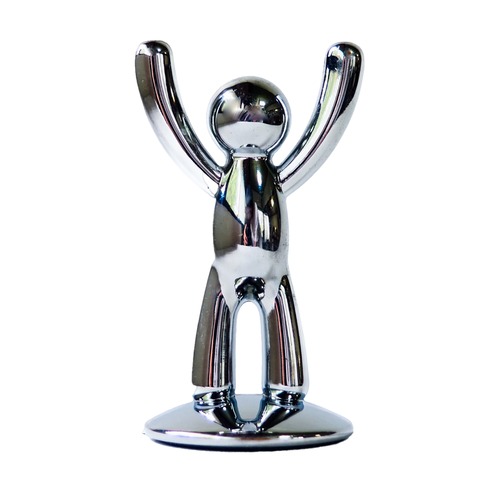 Human-shaped memo pad, photo stand