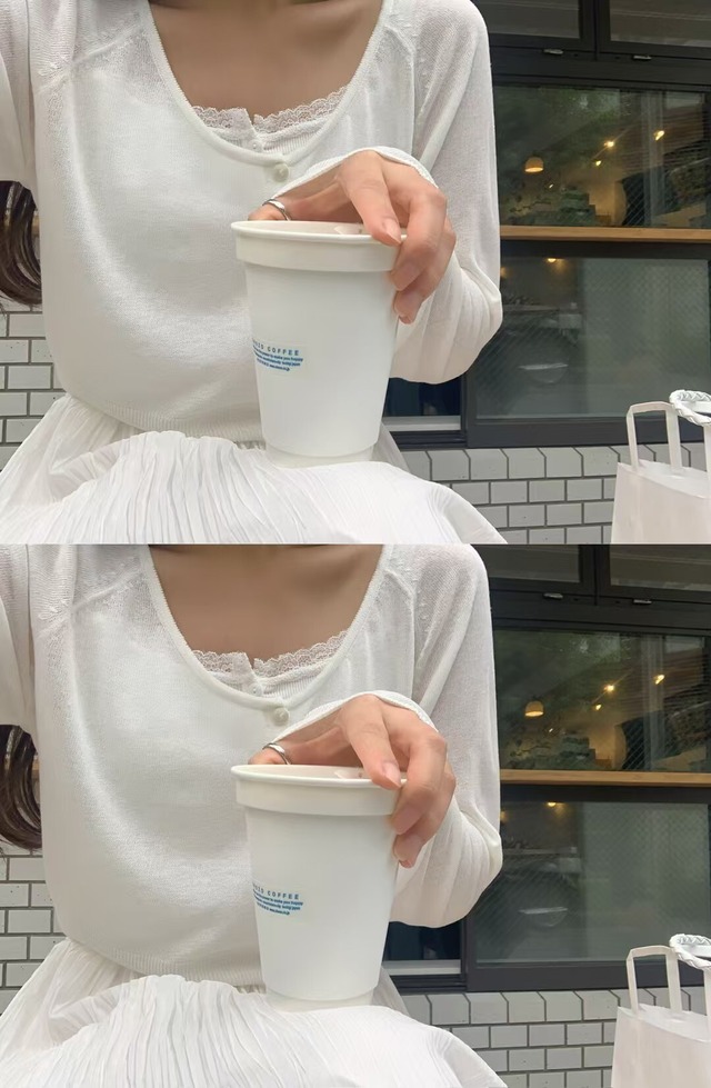 (予約) LITER / Baby button crop knit 2color