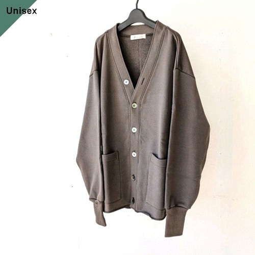 【ラスト１点】Siora  吊り裏毛スウェットカーディガン  Loop wheel-sweat Cardigan　（Gray）