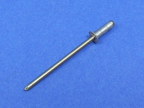 リベット、1/8" x 0.47" (12.00 mm)、シルバー、カウンターシャンク