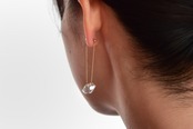【monaka】Diamond quartz earrings - ダイアモンドクオーツ