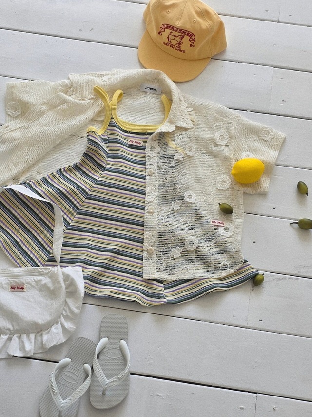 《予約》ellymolly ¨ double string flares dress ¨ 26summer