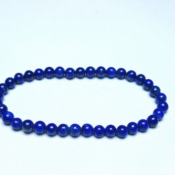 ラピスラズリ ブレスレット 5mm 一点物 メール便可 [M便 1/10] 111-48382