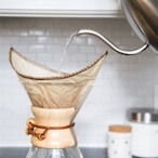 【繰り返し使えるｵｰｶﾞﾆｯｸｺｯﾄﾝ製ﾌｨﾙﾀｰ】布製コーヒーフィルター2枚セット　－CHEMEX 対応｜CoffeeSock (ｺｰﾋｰｿｯｸ)