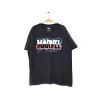 マーベル MARVEL ロゴプリント 半袖 クルーネック Tシャツ メンズL マーベルコミックス 映画 古着 @BB0361