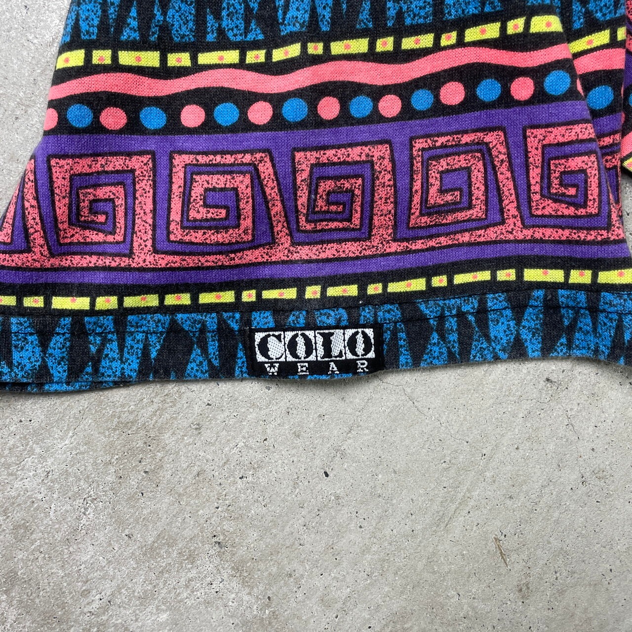 90年代 USA製 COLOWEAR ネイティブ柄 オールオーバープリント 総柄 
