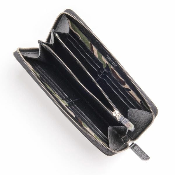 L'arcobaleno ラルコバレーノ ラウンドジップ ネイビー L'arcobaleno