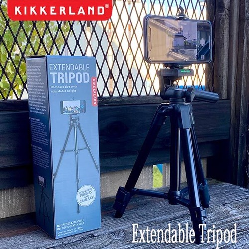 Extendable Tripod エクステンダブル トライポッド スマホ用三脚 コロナ渦 スマホ リモート オンライン ライヴ KIKKERLAND キッカーランド DETAIL