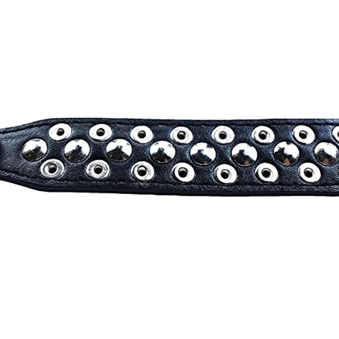 犬の首輪 スタッズ ワイルド トゲトゲ 5穴 調節 可能 小型犬 中型犬 大型犬 猫 かわいい おしゃれ (ブラック, XS)