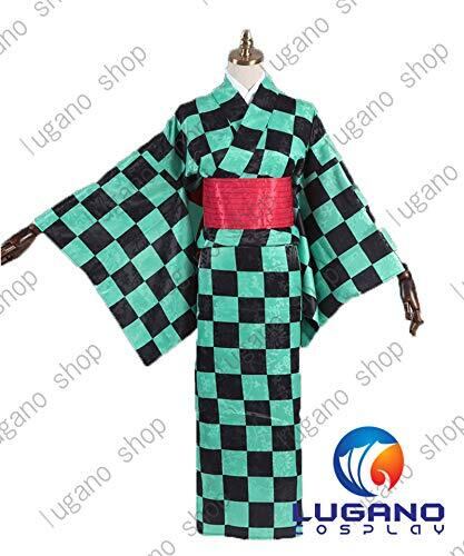 K4745 鬼滅の刃 我妻 善逸（あがつま ぜんいつ） 女装 風 コスプレ衣装