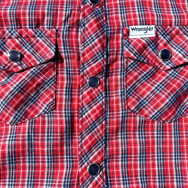 【KIDS】80s〜90s wrangler western shirt  made in usa size:4T 4歳前後