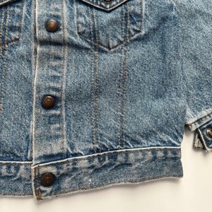 ＜VINTAGE＞Kids Levi's Denim Jacket 7Y (2610JK14)｜キッズ リーバイス ヴィンテージ デニムジャケット オレンジタブ