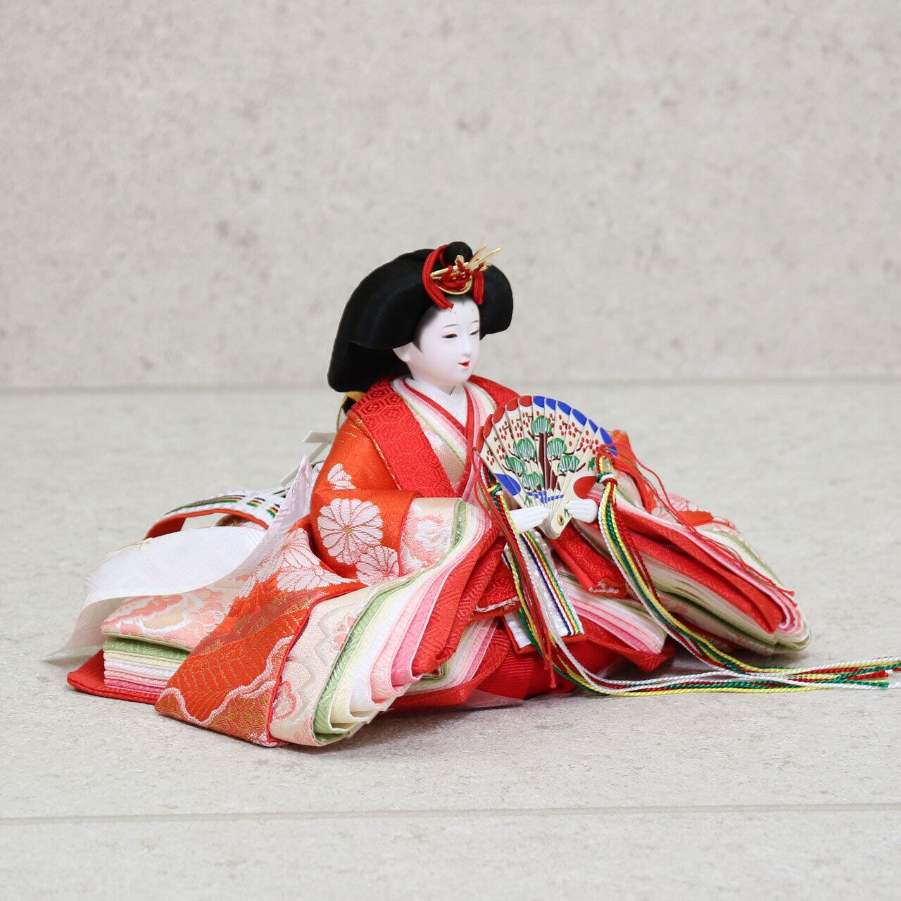 吉徳大光 親王・三人官女 五人収納飾り 【春窓雛】 ひな人形｜雛人形